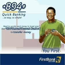 First Bank short code 894 First bank Nigeria ussd code *894#