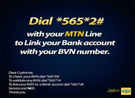 Link bvn number to bank account