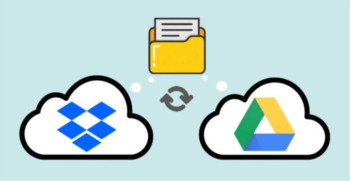 move files from Google drive to dropbox