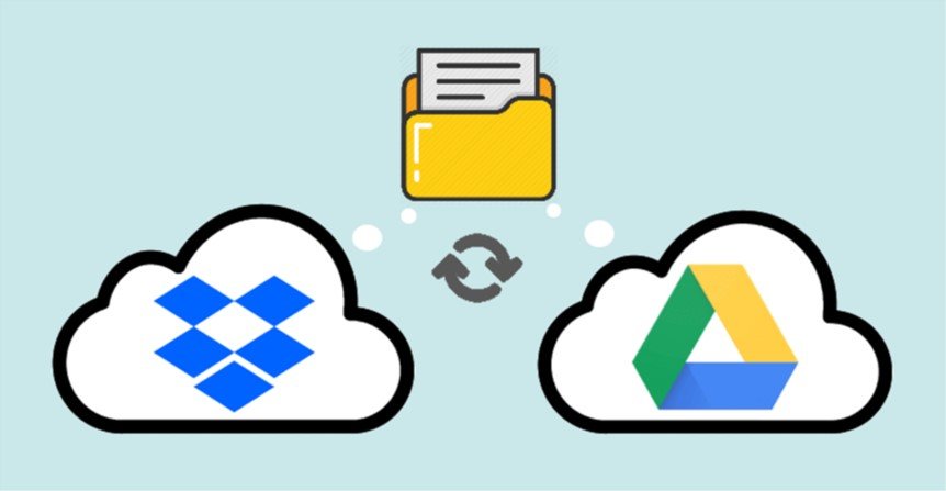 move files from Google drive to dropbox